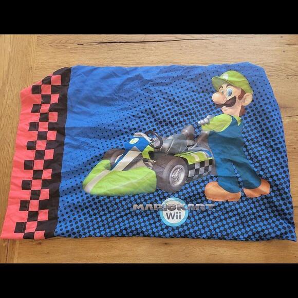 Super Mario Bros- The Race Mario Kart 1 Standard Pillow Sham and pillow case - Picture 4 of 5